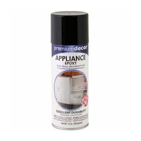 General Paint Premium Decor Appliance Epoxy Spray, 12 oz. Aerosol Can, Black 342691
